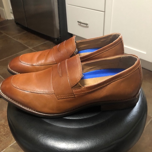 Nun Bush Cognac Leather Penny Loafer - 53 - Picture 1 of 3